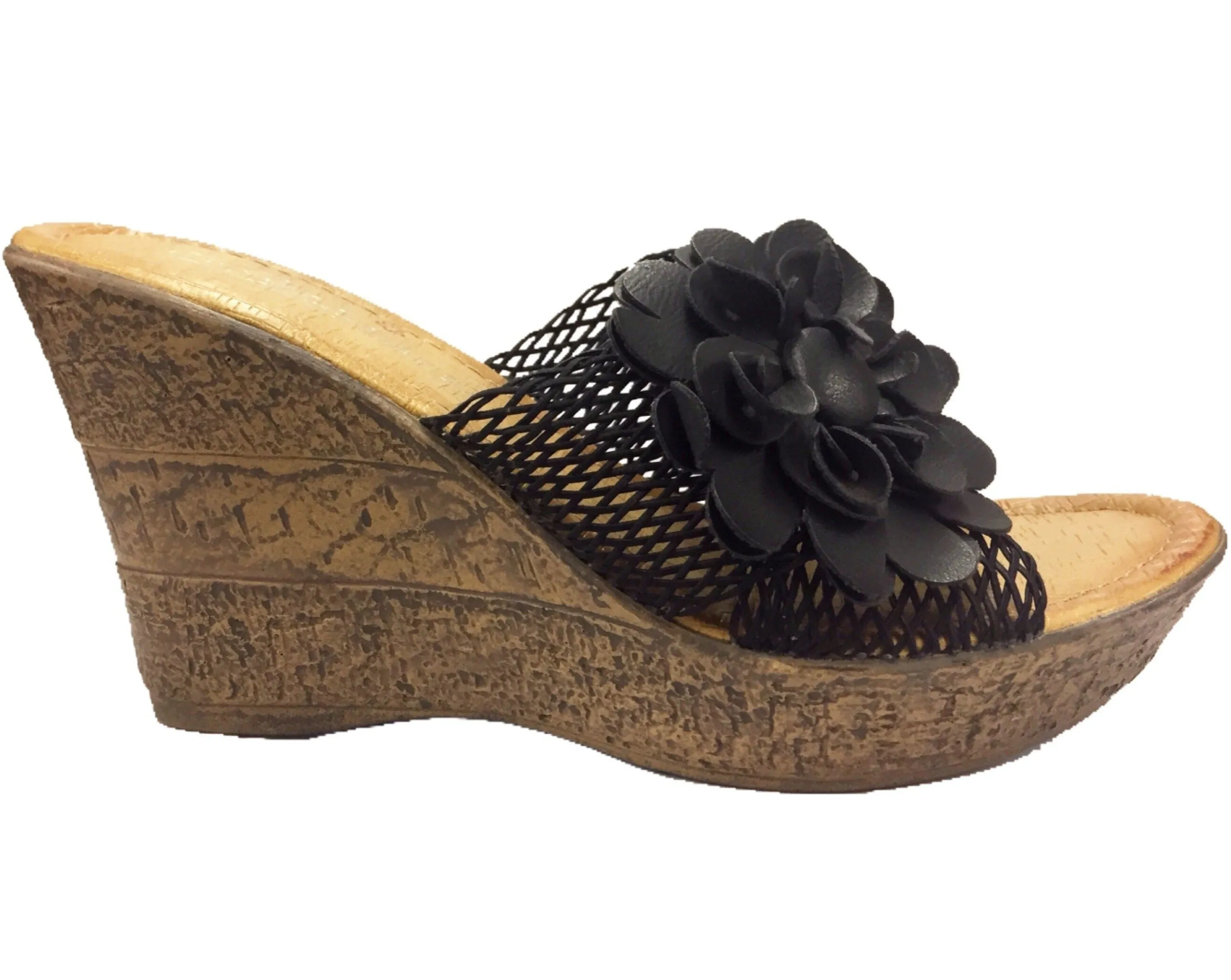 Sunflower Easy Slip Wedge Sandals