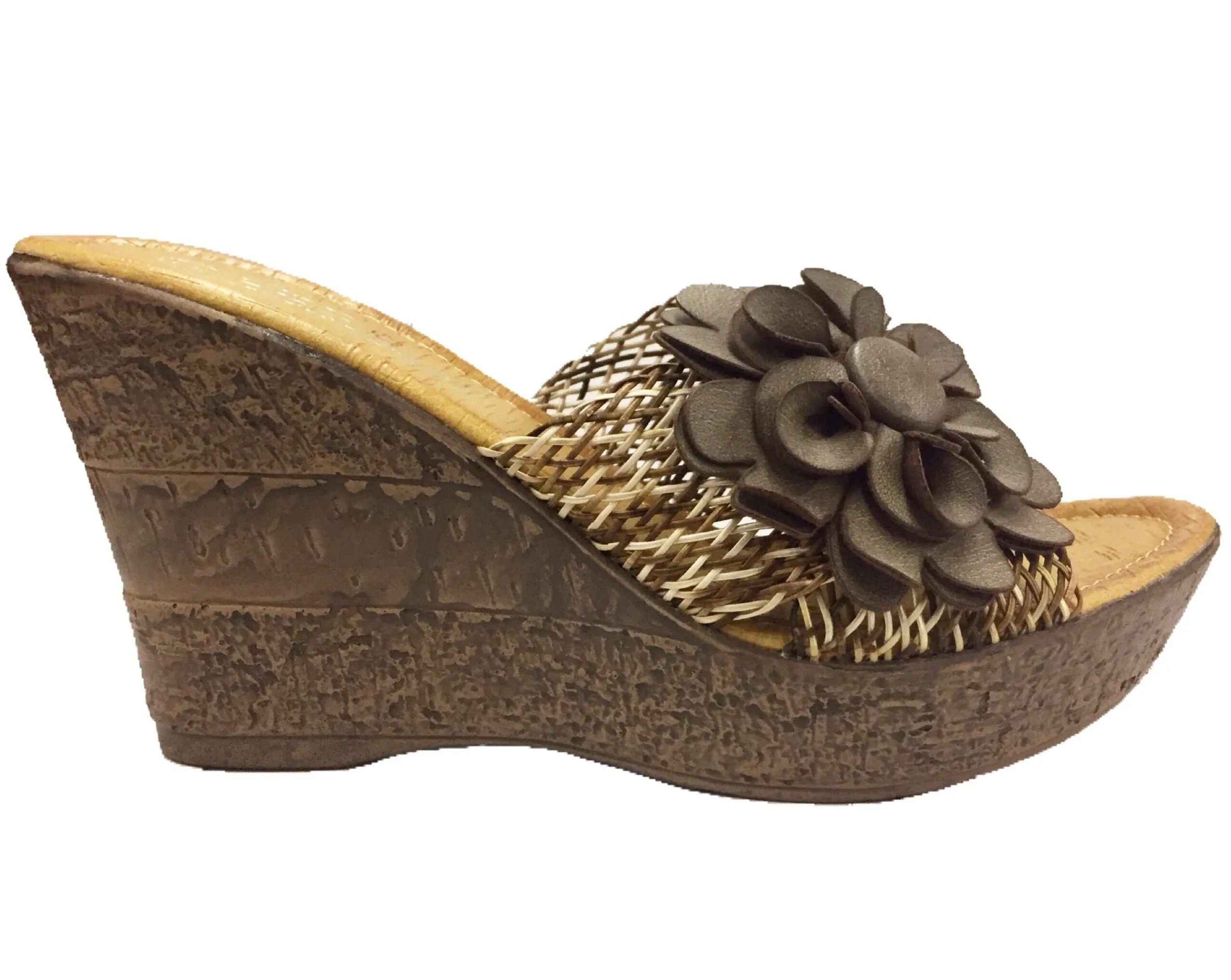 Sunflower Easy Slip Wedge Sandals