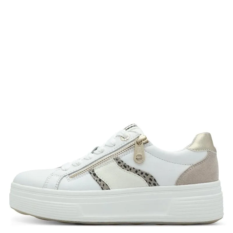 Tamaris Womens Beige Comfort Trainer 8-83716-44