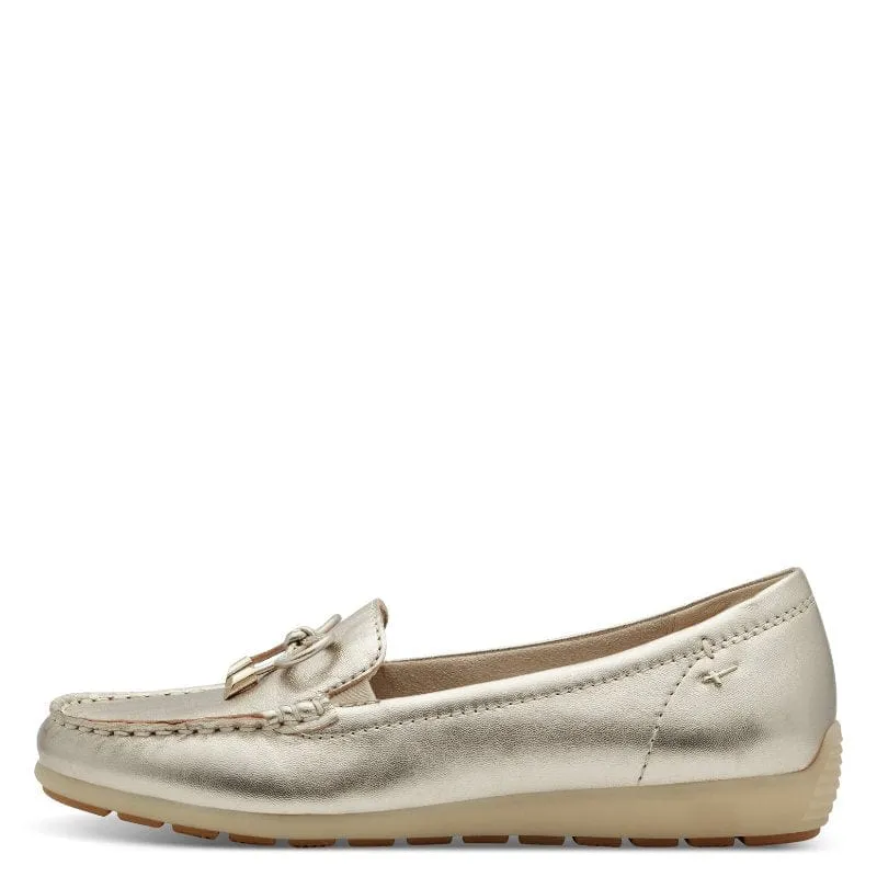 Tamaris Womens Gold Comfort Loafer 8-84600-44