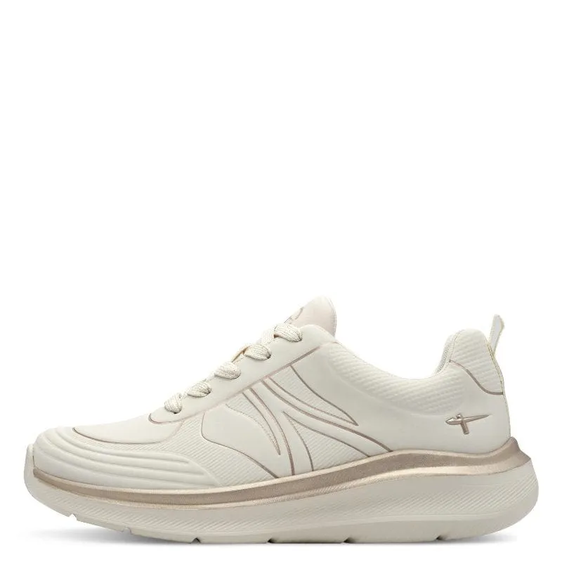 Tamaris Womens Off white Comfort Trainer 8-83723-44