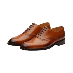 Tan Assymentrical Oxfords