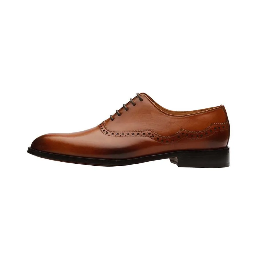 Tan Assymentrical Oxfords