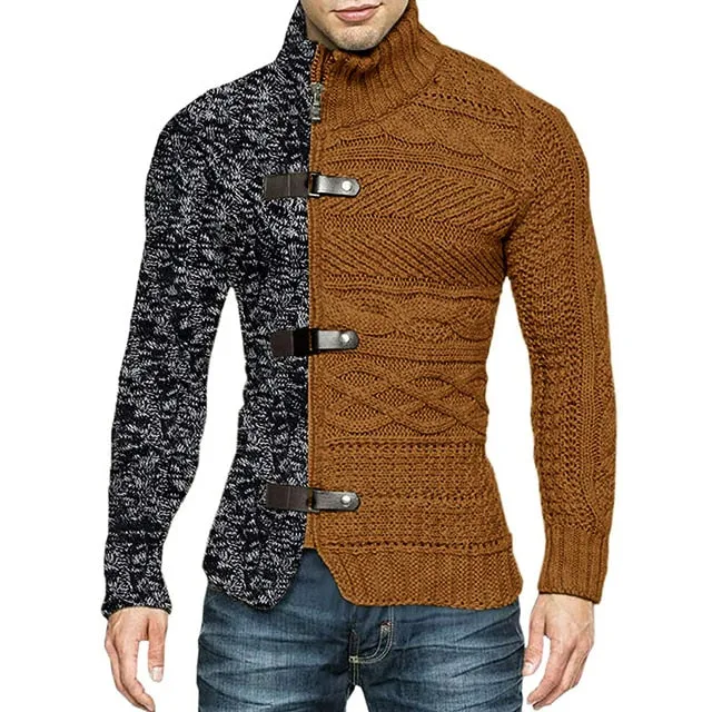 Turtleneck Cardigan Sweater | Popular Male Apparel and Accessories