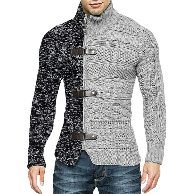 Turtleneck Cardigan Sweater | Popular Male Apparel and Accessories