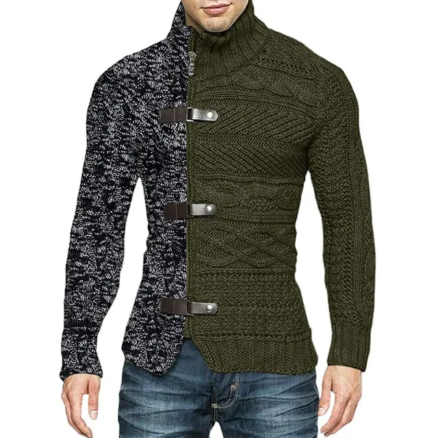 Turtleneck Cardigan Sweater | Popular Male Apparel and Accessories