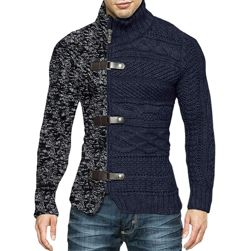 Turtleneck Cardigan Sweater | Popular Male Apparel and Accessories