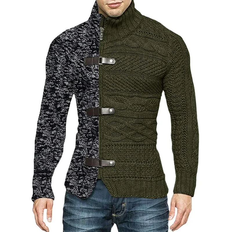 Turtleneck Cardigan Sweater | Popular Male Apparel and Accessories