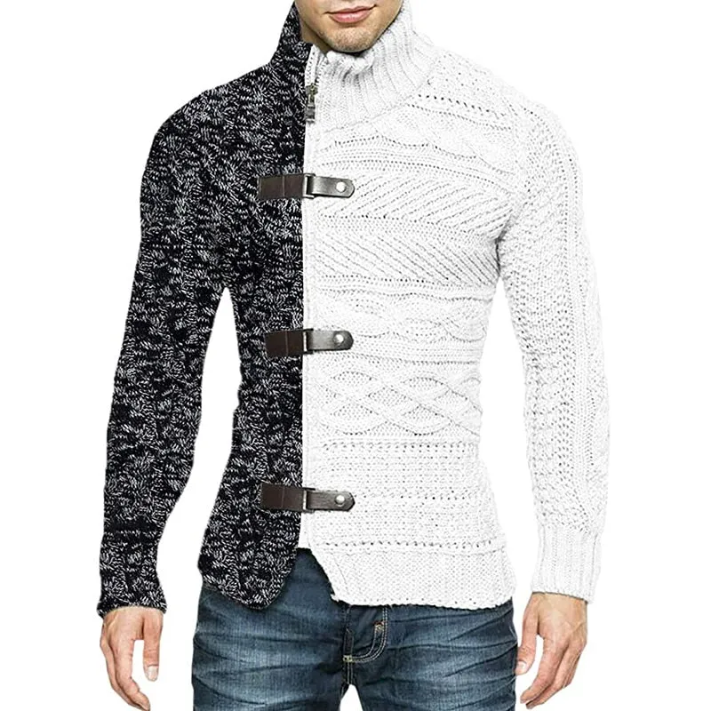 Turtleneck Cardigan Sweater | Popular Male Apparel and Accessories