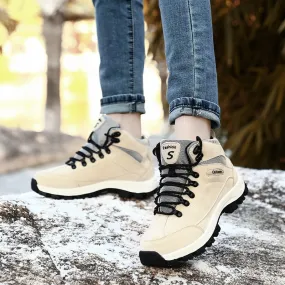 Unisex High Top Outdoor Camping Hiking Shoes Non-slip Trekking Walking Boots