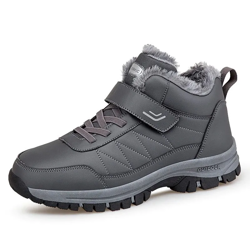 Unisex Leather Warm Hiking Shoes
