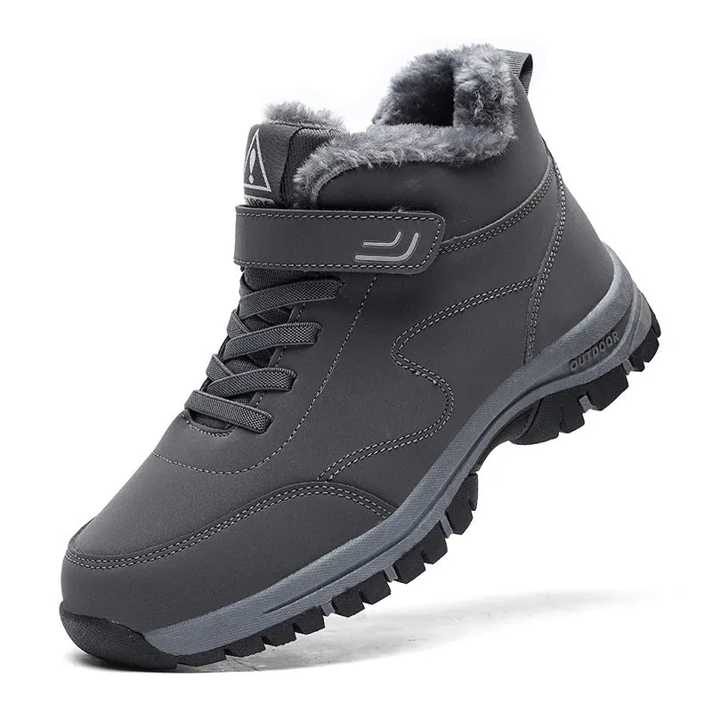 Unisex Leather Warm Hiking Shoes