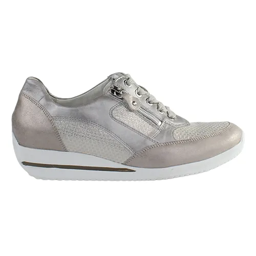 Waldlaufer  Wide Fit Trainers - 980008 - Taupe