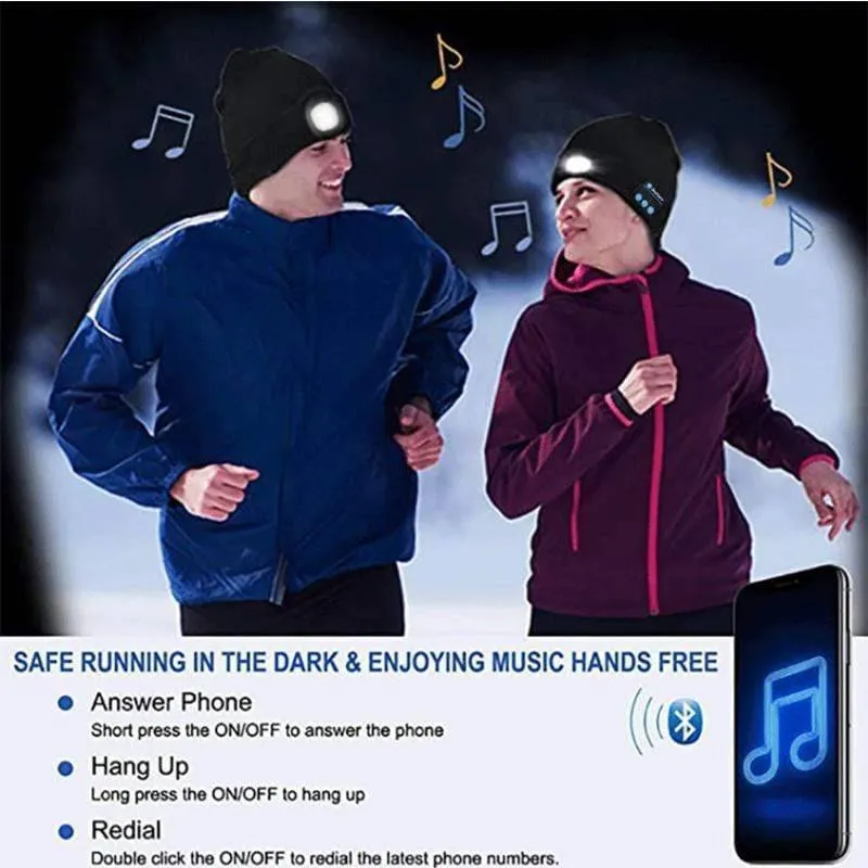 Warm Bluetooth 5.0 LED Wireless Hat