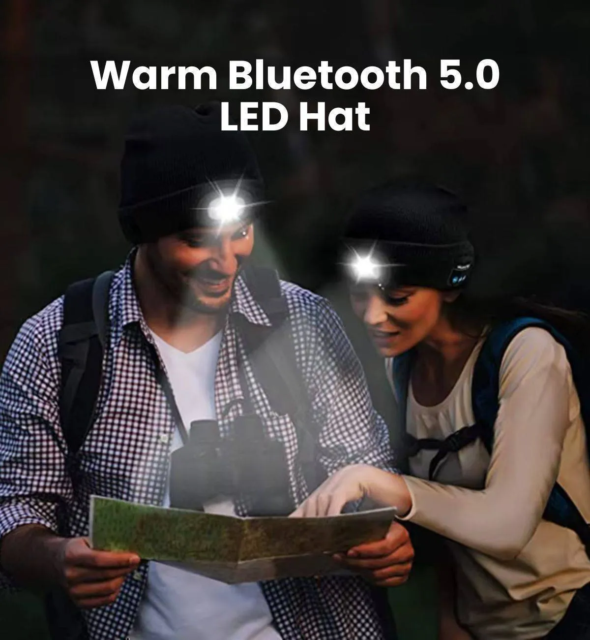 Warm Bluetooth 5.0 LED Wireless Hat