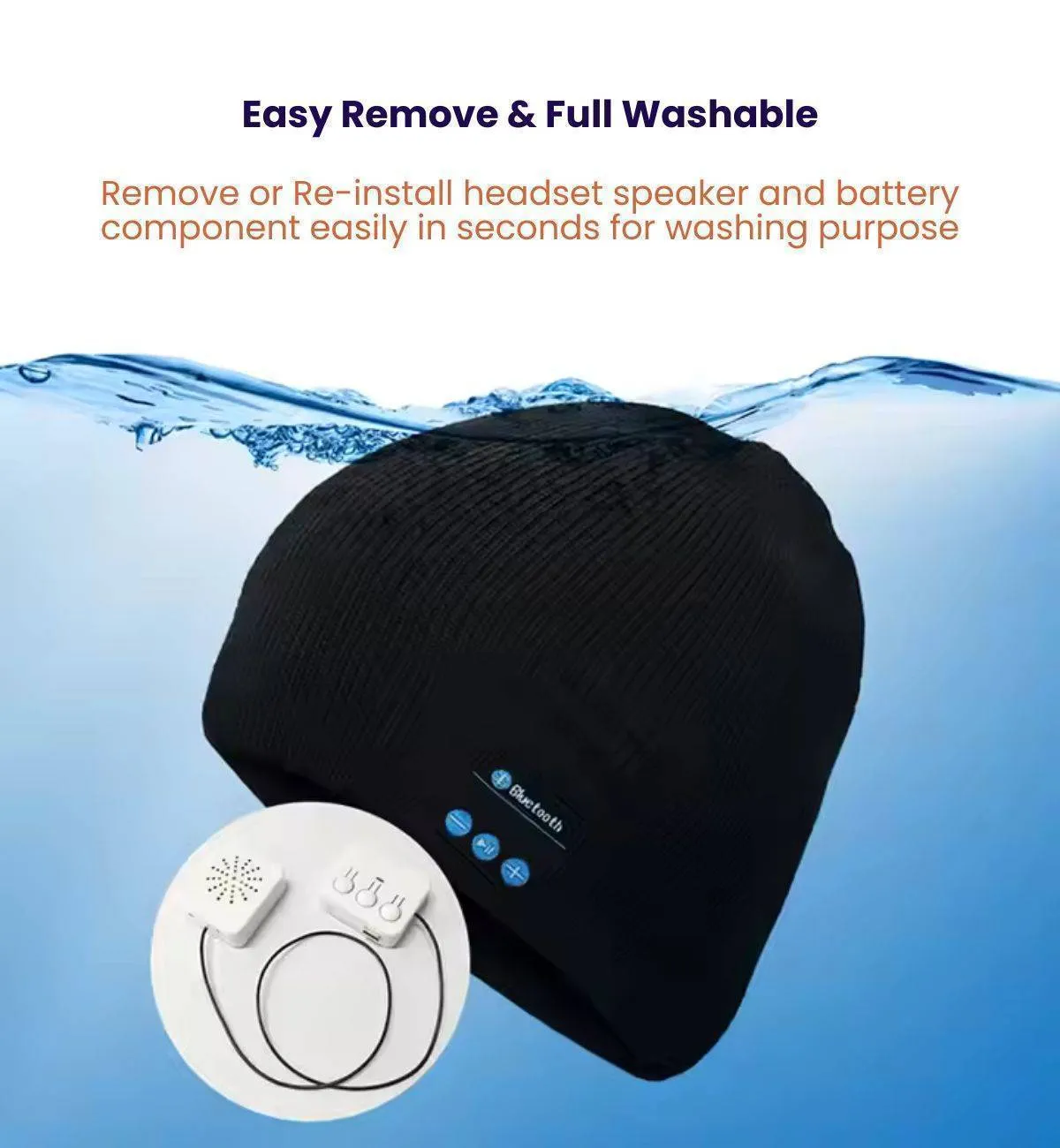 Warm Bluetooth 5.0 LED Wireless Hat