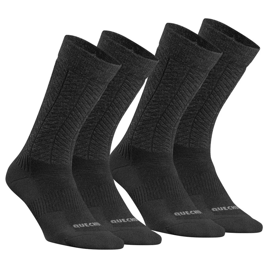 Warm  Hiking Socks - SH500 ULTRA-WARM MID - 2 Pairs