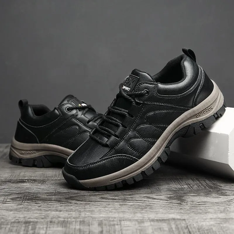 Warm Leather Shoes With Plush