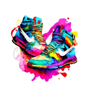 Watercolour Nikes Decal