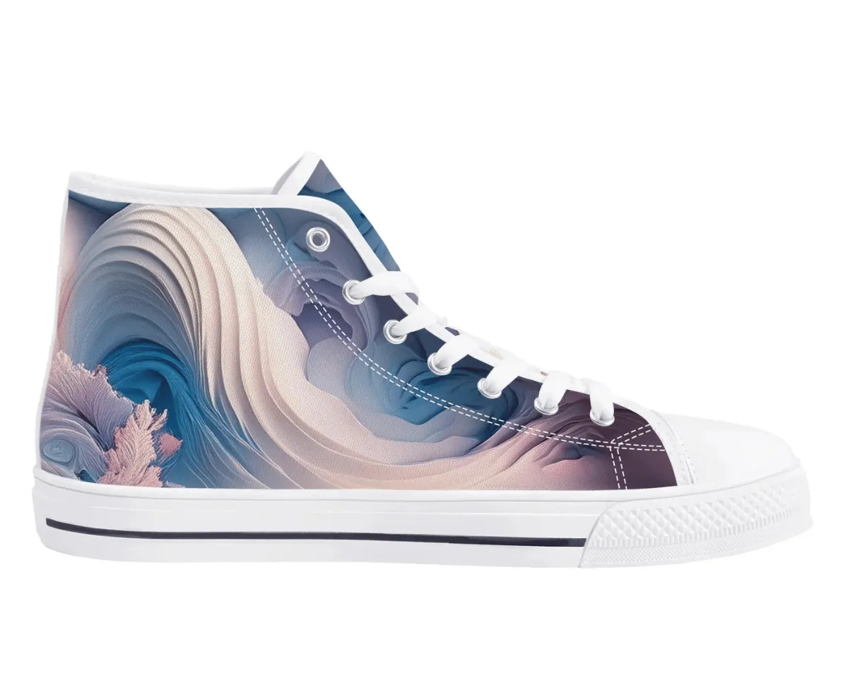 Wave Abstract High Tops