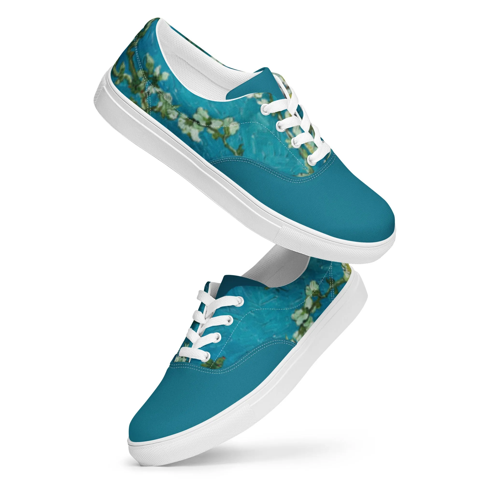 Women’s Almond Blossoms lace-up canvas shoes