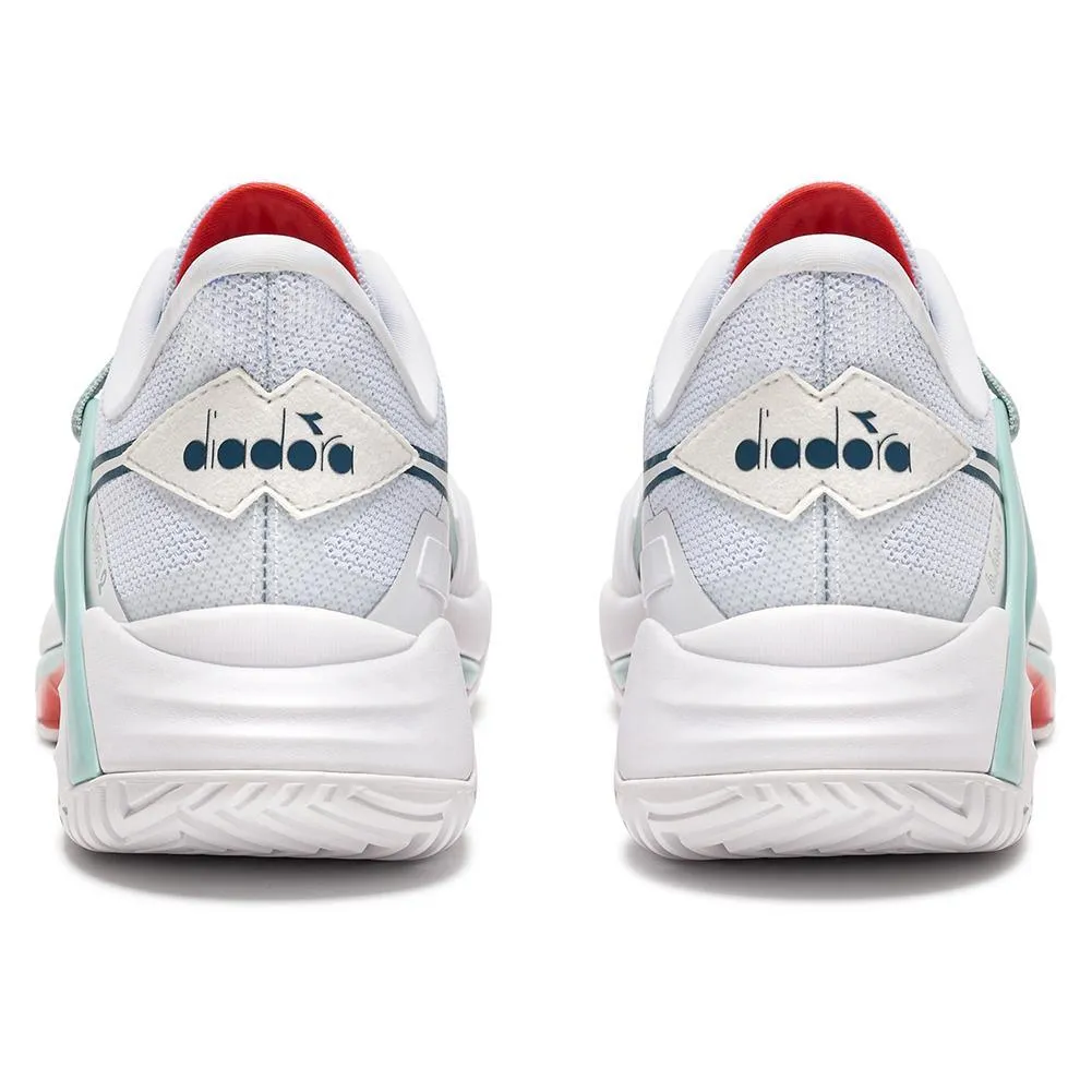 Women's B.Icon 2 AG Tennis Shoes White and Surf Spray