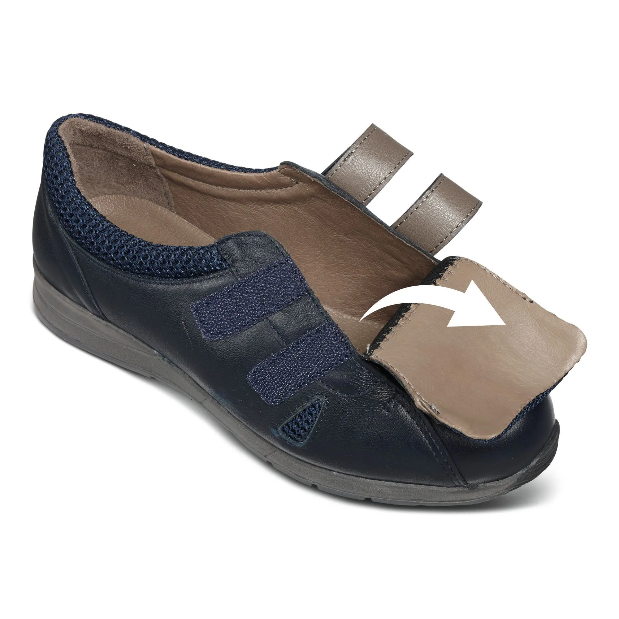 Womens Wide Fit DB Riley Leather Shoes