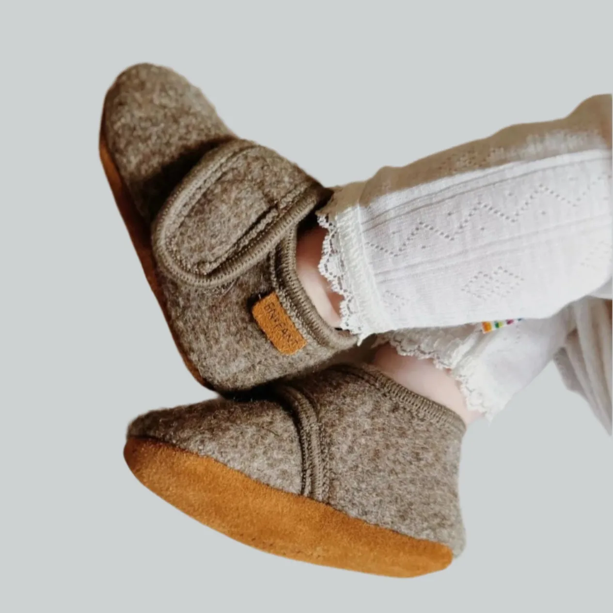 Wool Moccasins Winter Booties |walnut