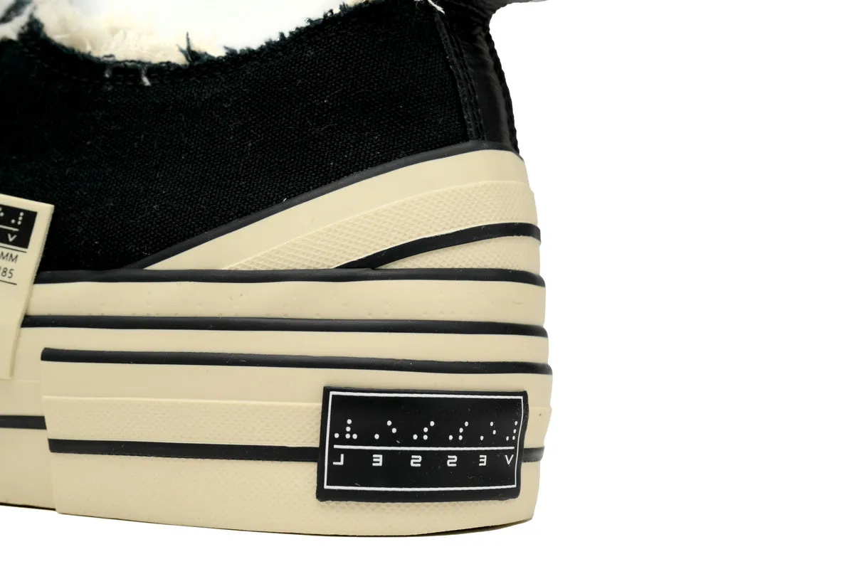 xVESSEL Crooked Black Shoe